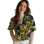 West Virginia Mountaineers Hawaiian Shirt – Palm Leaves