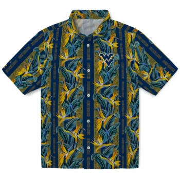 west virginia mountaineers paradise vines blue hawaiian shirts best selling
