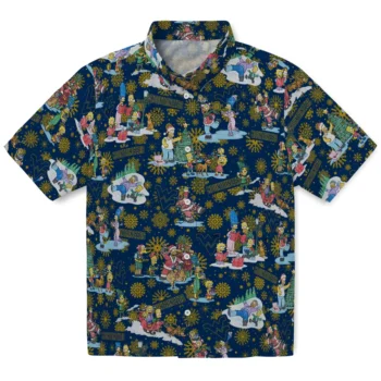 west virginia mountaineers simpsons christmas blue hawaiian shirts best selling