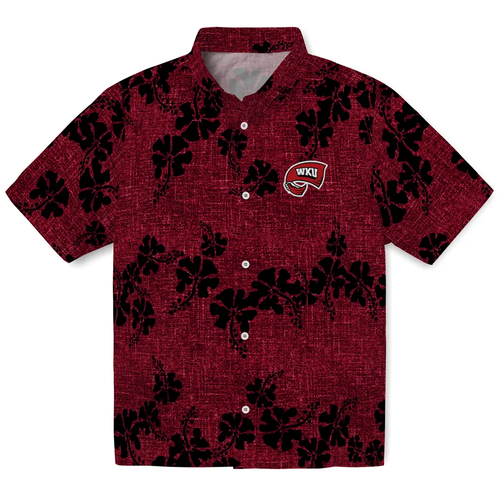 Western Kentucky Hilltoppers Hawaiian Shirt - 50th State Flower western kentucky hilltoppers hibiscus petals red hawaiian shirts best selling