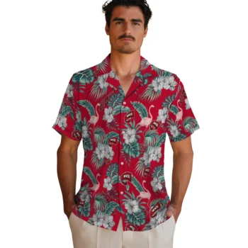 western kentucky hilltoppers flamingo palms red hawaiian shirts fashion forward