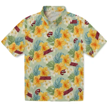 western kentucky hilltoppers hibiscus mood pale lime yellow hawaiian shirts best selling