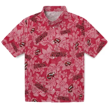 western kentucky hilltoppers hibiscus oasis red hawaiian shirts best selling