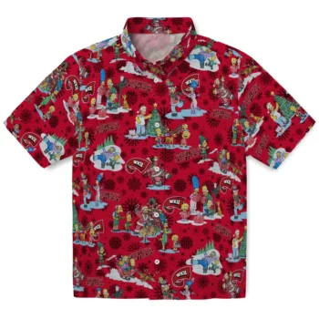 western kentucky hilltoppers simpsons christmas red hawaiian shirts best selling