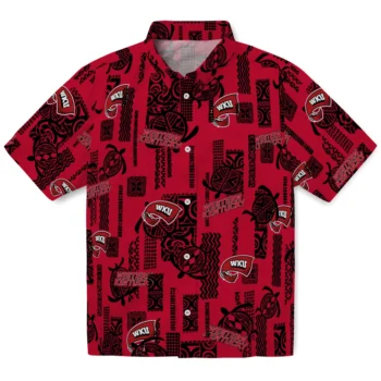 western kentucky hilltoppers turtle lines red hawaiian shirts best selling