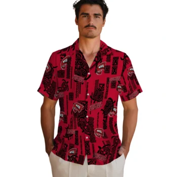 western kentucky hilltoppers turtle lines red hawaiian shirts fashion forward