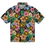 Western Michigan Broncos Hawaiian Shirt – Brilliant Hibiscus Garden