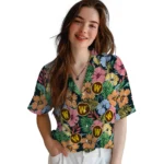 Western Michigan Broncos Hawaiian Shirt – Brilliant Hibiscus Garden
