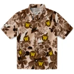 Western Michigan Broncos Hawaiian Shirt – Hibiscus Arrangement