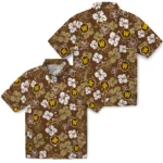 Western Michigan Broncos Hawaiian Shirt – Hibiscus Flower Design