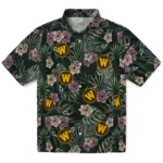Western Michigan Broncos Hawaiian Shirt – Hibiscus Leaves Pattern