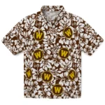 Western Michigan Broncos Hawaiian Shirt – Hibiscus Motif