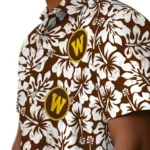 Western Michigan Broncos Hawaiian Shirt – Hibiscus Motif