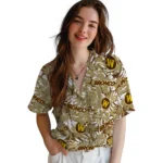 Western Michigan Broncos Hawaiian Shirt – Hibiscus Overlay