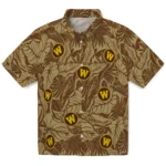 Western Michigan Broncos Hawaiian Shirt – Monstera Layer