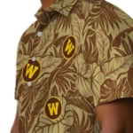 Western Michigan Broncos Hawaiian Shirt – Monstera Layer