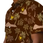 Western Michigan Broncos Hawaiian Shirt – Palm And Clouds