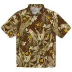 Western Michigan Broncos Hawaiian Shirt – Palm Leaves