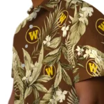 Western Michigan Broncos Hawaiian Shirt – Palm Leaves