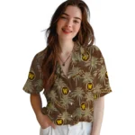 Western Michigan Broncos Hawaiian Shirt – Palm Tree Motif
