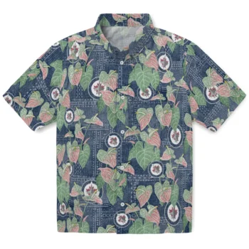 winnipeg jets anthurium overlay blue hawaiian shirts best selling