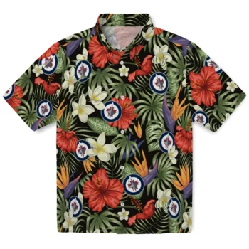 winnipeg jets hibiscus bird hawaiian shirts best selling