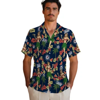 winnipeg jets hawaiian girls design blue hawaiian shirts fashion forward