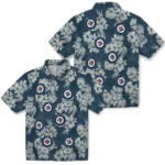 Winnipeg Jets Hawaiian Shirt – Hibiscus Flowers