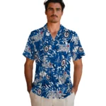 Winnipeg Jets Hawaiian Shirt – Hibiscus Overlay