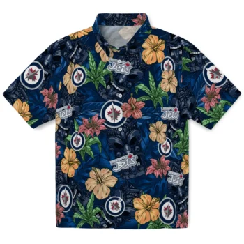winnipeg jets tiki jungle blue hawaiian shirts best selling