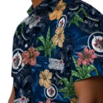 Winnipeg Jets Hawaiian Shirt – Hibiscus Tiki Jungle