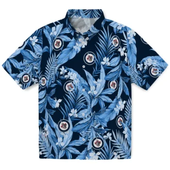 winnipeg jets palm leaves blue hawaiian shirts best selling