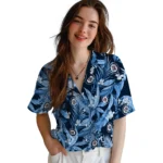 Winnipeg Jets Hawaiian Shirt – Palm Leaves