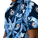 Winnipeg Jets Hawaiian Shirt – Palm Leaves