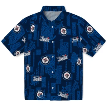 winnipeg jets turtle lines blue hawaiian shirts best selling