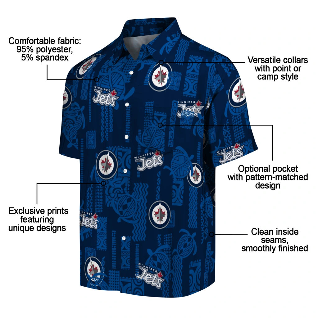 Winnipeg Jets Hawaiian Shirt - Turtle Lines winnipeg jets turtle lines blue hawaiian shirts new arrival