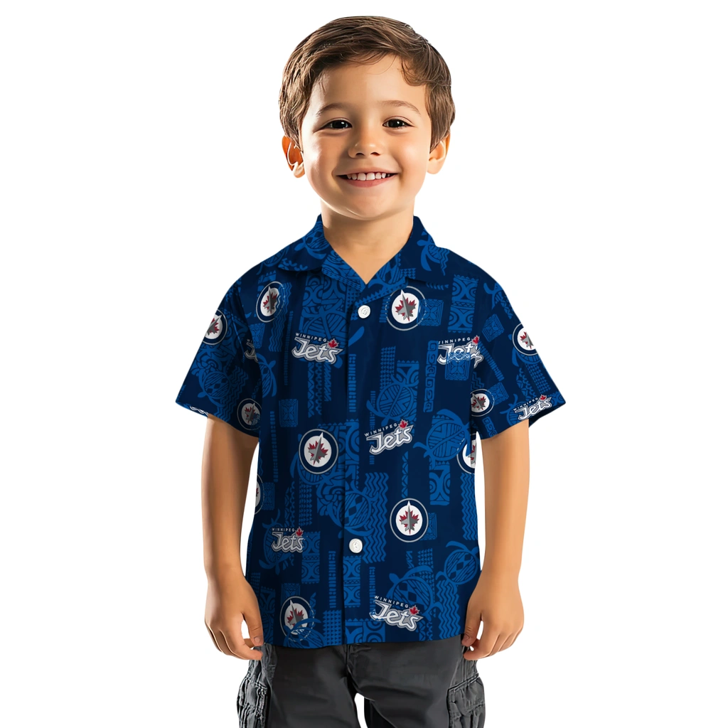 Winnipeg Jets Hawaiian Shirt - Turtle Lines winnipeg jets turtle lines blue hawaiian shirts top rated