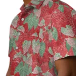 Wisconsin Badgers Hawaiian Shirt – Anthurium Overlay
