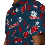 Wisconsin Badgers Hawaiian Shirt – Beach Vibe