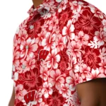 Wisconsin Badgers Hawaiian Shirt – Hibiscus Blooms