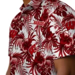 Wisconsin Badgers Hawaiian Shirt – Hibiscus Exotic