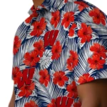 Wisconsin Badgers Hawaiian Shirt – Hibiscus Fiesta