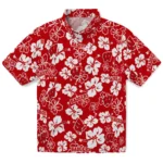 Wisconsin Badgers Hawaiian Shirt – Hibiscus Flower Design