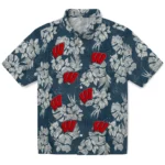 Wisconsin Badgers Hawaiian Shirt – Hibiscus Flowers