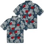 Wisconsin Badgers Hawaiian Shirt – Hibiscus Flowers