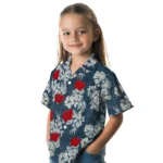 Wisconsin Badgers Hawaiian Shirt – Hibiscus Flowers