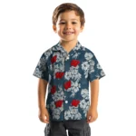 Wisconsin Badgers Hawaiian Shirt – Hibiscus Flowers