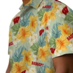 Wisconsin Badgers Hawaiian Shirt – Hibiscus Mood