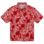 Wisconsin Badgers Hawaiian Shirt – Leaf Outline