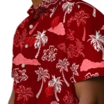 Wisconsin Badgers Hawaiian Shirt – Palm And Clouds